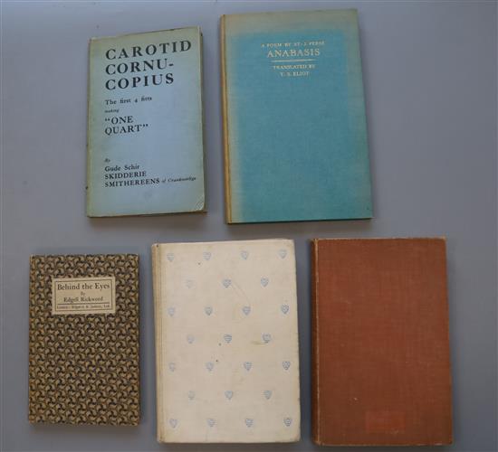 [Smith, Sydney Goodsir] - Carotid Cornucopius, 8vo, cloth, with printed d.j., a presentation copy to Bertie,